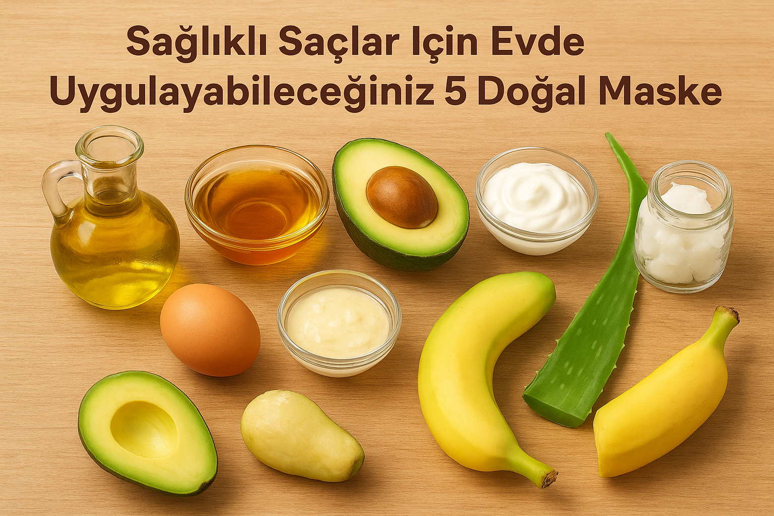 Sağlıklı Saçlar İçin Evde Uygulayabileceğiniz 5 Doğal Maske